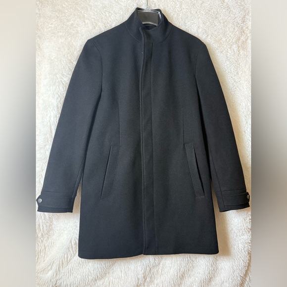 Primark Men's Classic Black OverCoat Size XSmall - Picture 1 of 6